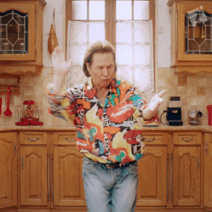 ixina 90s clap kitchen danse GIF