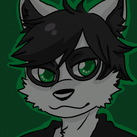 Luuka digital art furry glowing eyes luuka GIF