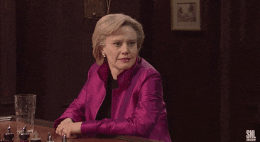 i didnt see you there hillary clinton GIF by Saturday Night Live