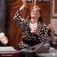 season 7 eating GIF by Will & Grace