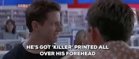 jamie kennedy hes got killer printed all over his forehead GIF