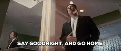 john travolta say goodnight and go home GIF