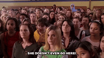 She Doesnt Even Go Here Mean Girls GIF by filmeditor