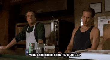richard edson you looking for trouble GIF