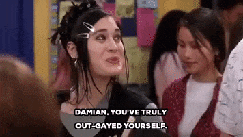 lizzy caplan damian youve truly out gayed yourself GIF