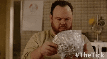 foil hat tinfoil kevin GIF by The Tick