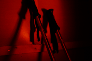 Fireplace Trekking Poles GIF