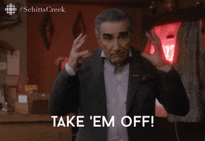 Take Them Off Schitts Creek GIF by CBC