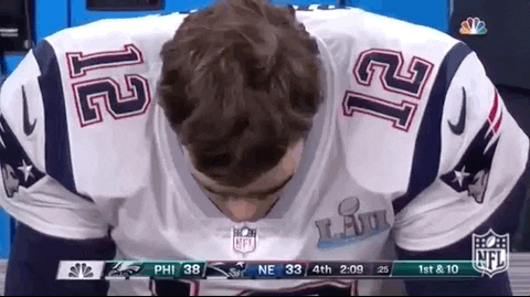 åŠ¨æ€å›¾gif Football Nfl Sad Super Bowl New England Patriots Tom Brady Super Bowl Lii Sb Lii Hanging Head Hangs Head