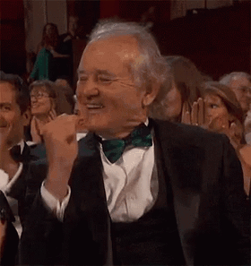 Giphy - Bill Murray Applause GIF by MOODMAN