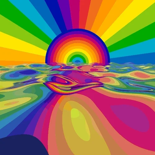 rainbow love GIF by Trippyogi