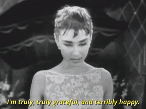 Grateful Audrey Hepburn GIF by The Academy Awards - Find & Share on GIPHY