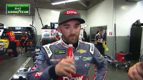 Austin Dillon Drink GIF by NASCAR - Find & Share on GIPHY