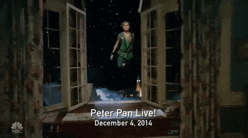 arrive peter pan GIF by NBC