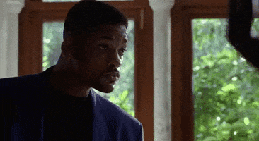 Staring Will Smith GIF