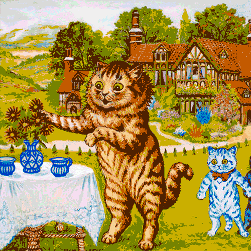 piqin cat illustration kitten cat drawing GIF