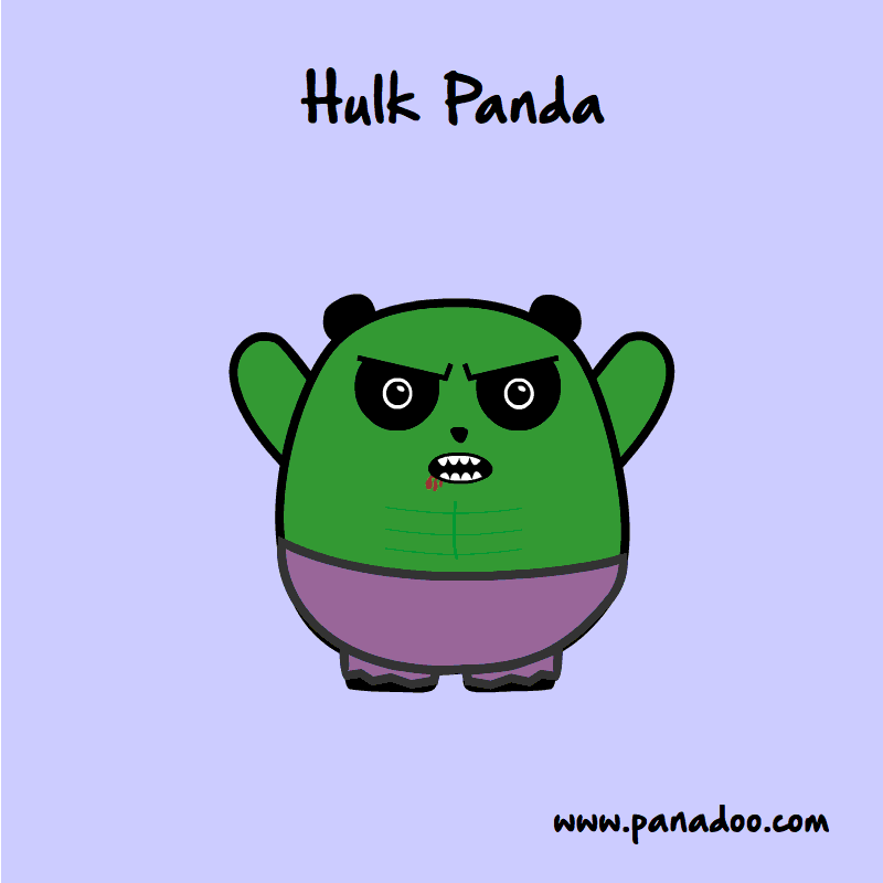 panadoo angry green panda avengers GIF