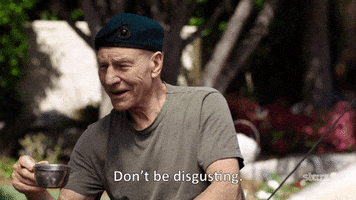 Dont Be Disgusting Blunt Talk GIF by Patrick Stewart