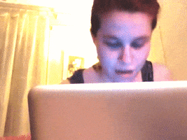lily reaction funny smile lol GIF