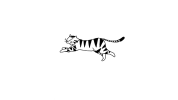 tiger perfect loop GIF by Amelia Giller