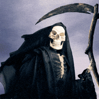 weird grim reaper GIF by Lance Ford