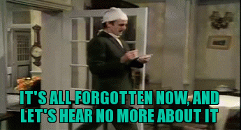chriswidgetdimauro john cleese faulty towers don't mention the war GIF