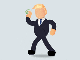 joeydonato money trump walk 2016 GIF