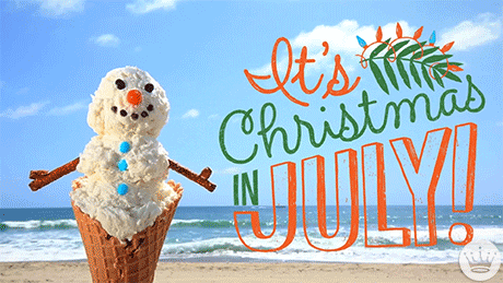 Christmas In July Summer GIF by Hallmark eCards - Find & Share on GIPHY