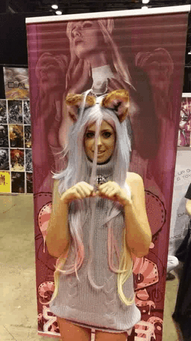 alvin29 cosplay shiro cat ears no game no life GIF