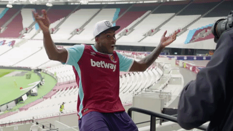 Happy Michail Antonio GIF by West Ham United - Find & Share on GIPHY