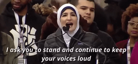 linda sarsour feminism GIF by Women's History Month 