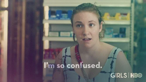 Confused Lena Dunham GIF by Girls on HBO