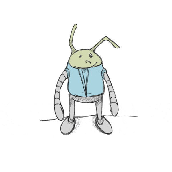 Illustration Shrug GIF