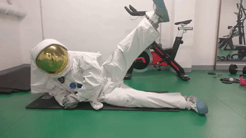 Workout Astronaut GIF by Wilson