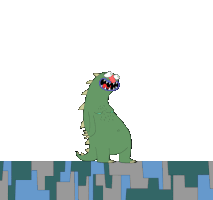 OMNISEntertainment animation animated videogame fighter Sticker