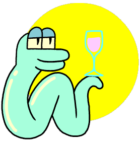 Wine Snake Sticker by Jason Clarke
