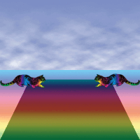 Dance Rainbow GIF by RetroCollage