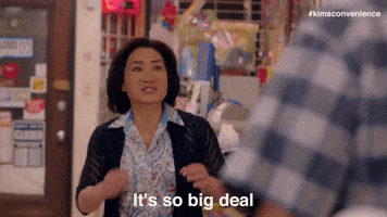 excited big deal GIF by Kim's Convenience