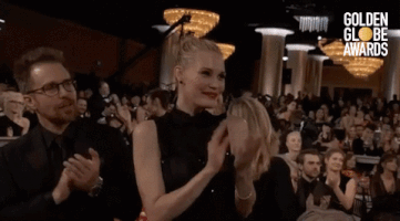 leslie bibb applause GIF by Golden Globes