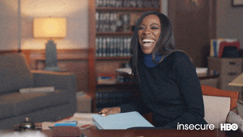yvonne orji laughing GIF by Insecure on HBO