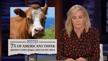 Blinking Chocolate Milk GIF by Chelsea Handler