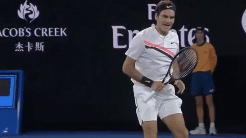 Roger Federer Tennis GIF by Australian Open - Find & Share ...