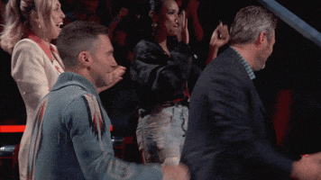 the voice super bowl reactions GIF by NBC