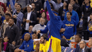 excited golden state GIF by NBA