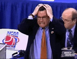 Frustrated Ncaa Basketball GIF by NCAA March Madness