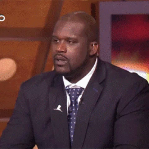 omg surprised shaq shaquille oneal taken aback GIF