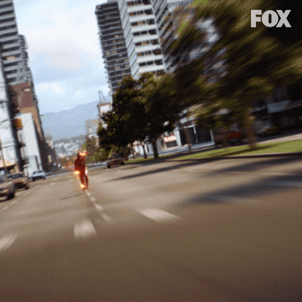 The Flash running from FOX TV show
