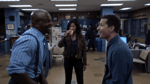 Skipping Best Friends GIF by Brooklyn Nine-Nine - Find & Share on GIPHY
