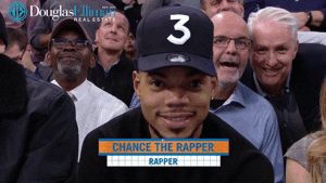 chance the rapper flirting GIF by NBA