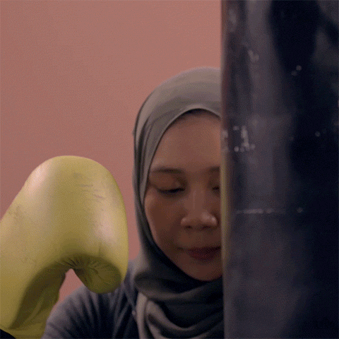 punch kickboxing GIF by This Girl Can